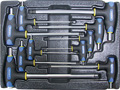 Набор Т-образных шестгранных ключей с пластиковой рукояткой 10пр. в ложементе в Оренбурге